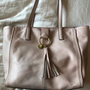 Cole Haan Pink Leather Tote Bag